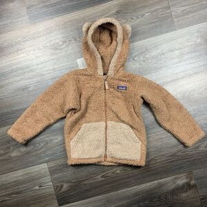 Y2K vintage Patagonia Fleece Hoodie Size 4 T Brown